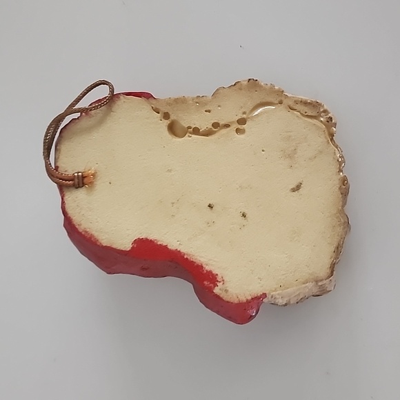 Vintage Victorian Christmas Santa Claus Face Head Tree Ornament - Picture 5 of 5